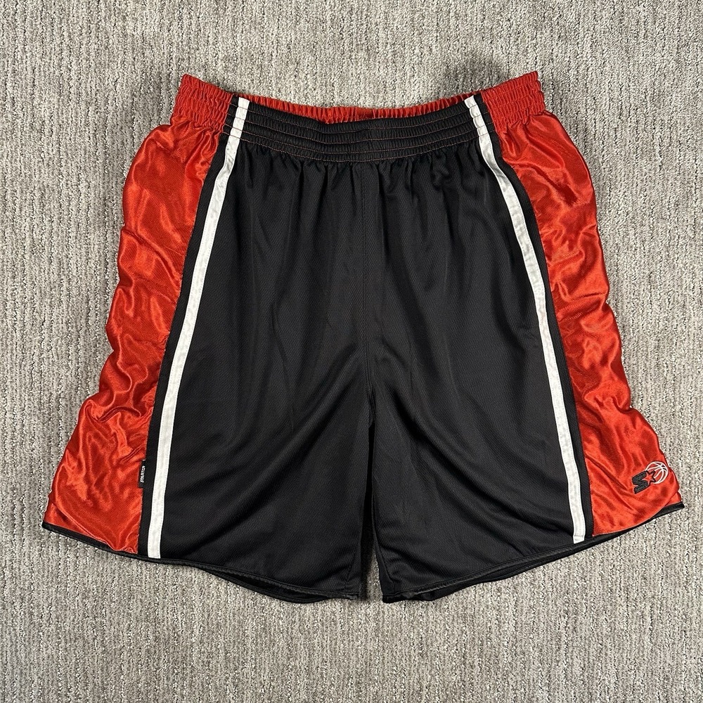 Vintage Starter Reversible USA Dazzle Shimmer Silky Basketball Gym Shorts XL/XXL
